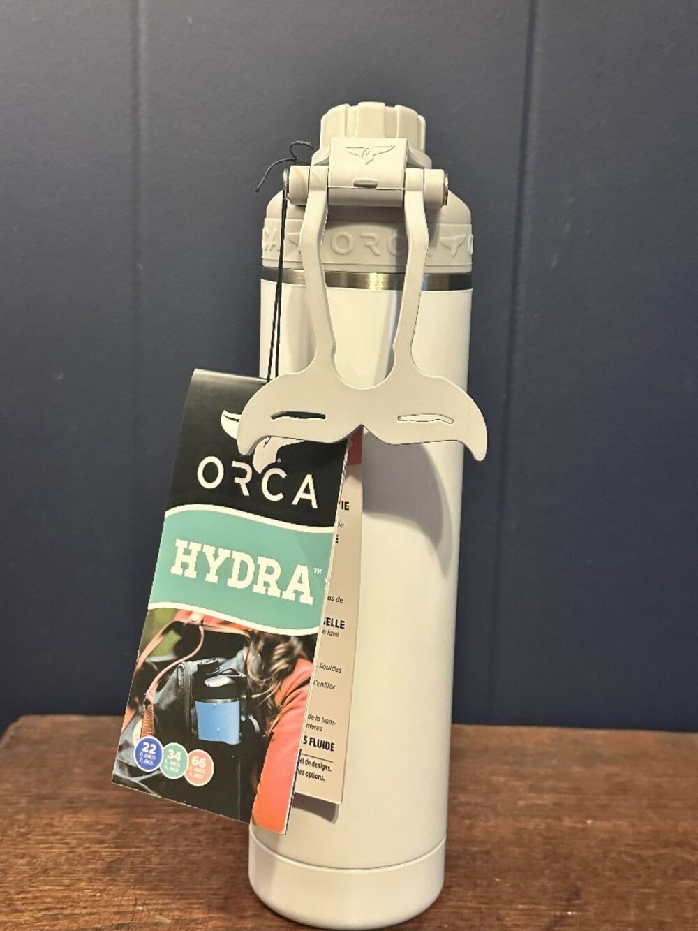 NWT ORCA Hydra 22oz Insulated Water Bottle - Pearl White